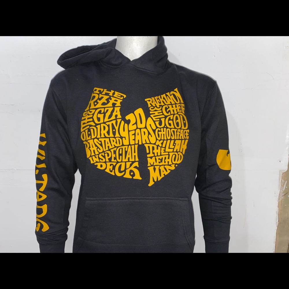 Black and Yellow Wu-Tang Sweater with Iconic Logo